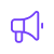 Megaphone (loudspeaker) icon indicating announcements or notifications